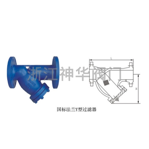 SY14型鑄造Y型過濾器